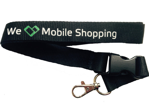 We ❤ Mobile Shopping Neck strap keychain